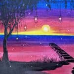 fireflies at the dock paint and wine