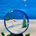 snowglobe paint and sip