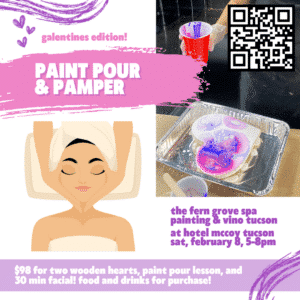 Image of painting called Paint Pour & Pamper with the Fern Grove Spa (Tickets in Description)