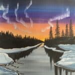 ALASKAN NIGHTS PAINT and sip