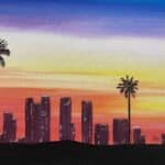 beach city sunset