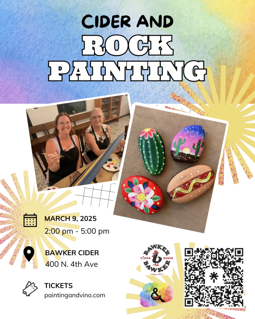 Rock Painting Tucson - Guided Beginner Paint Class
