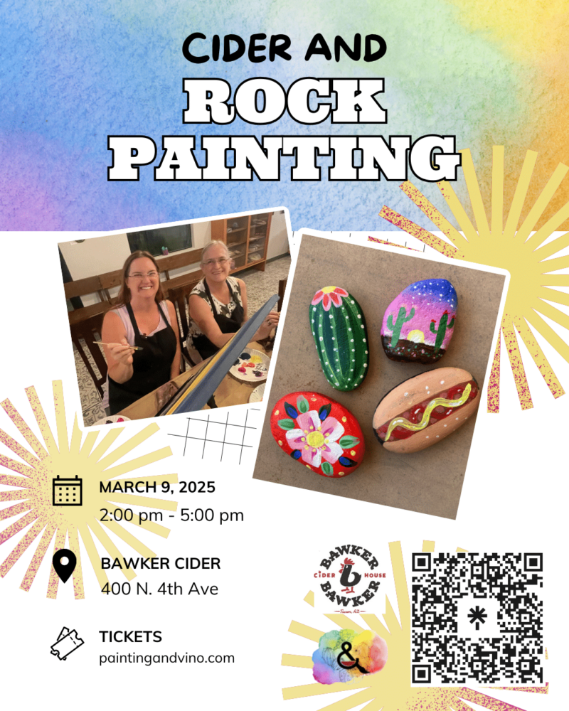 Rock Painting Tucson - Guided Beginner Paint Class