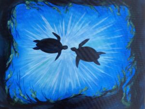 Image of painting called Sea Turtles Night Paint and Sip