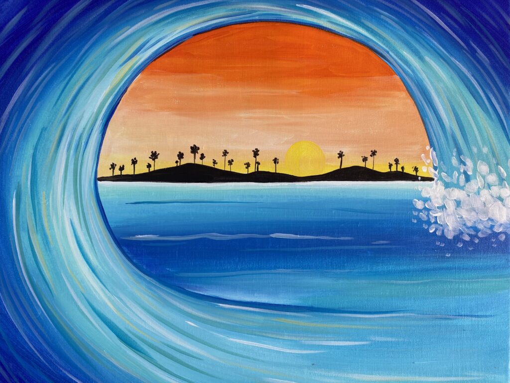eternal wave paint and sip