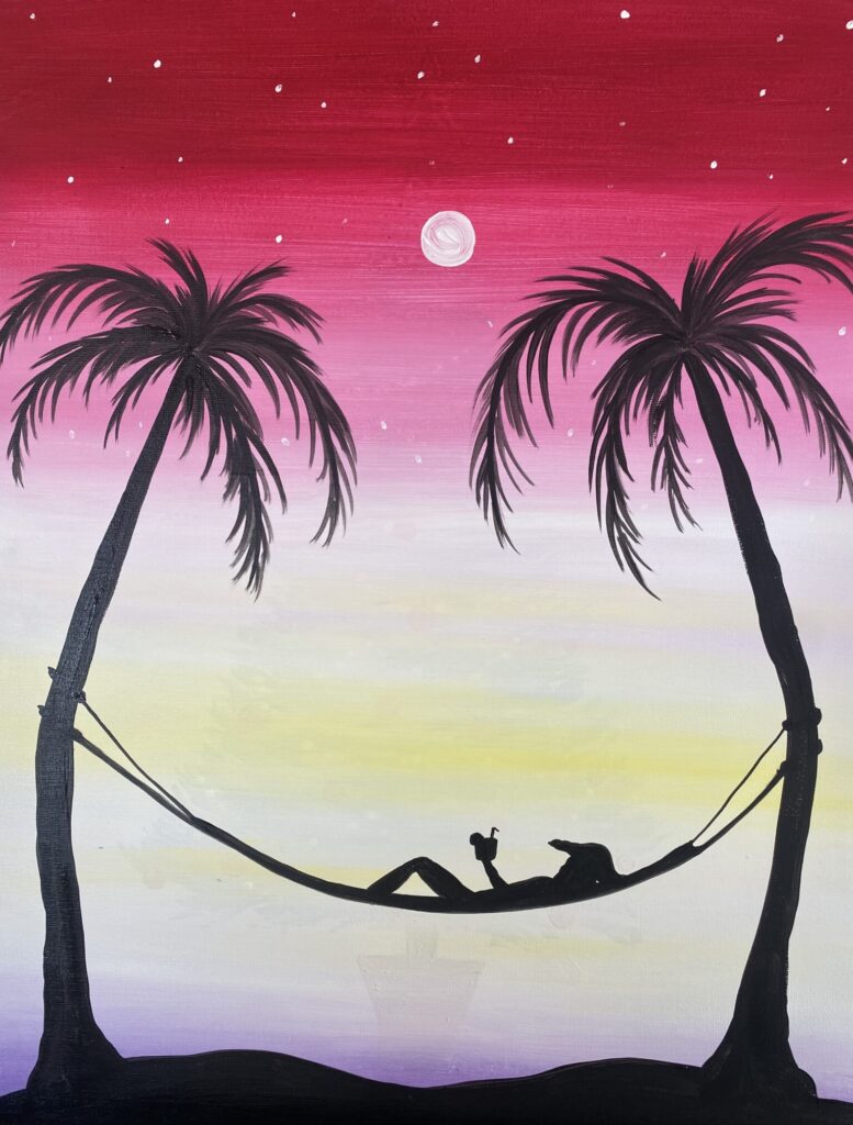 hammock night paint and sip