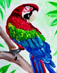 Image of painting called Free Flight Exotic Bird Sanctuary Fundraising Paint Event