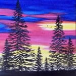 twilight trees paint and pint