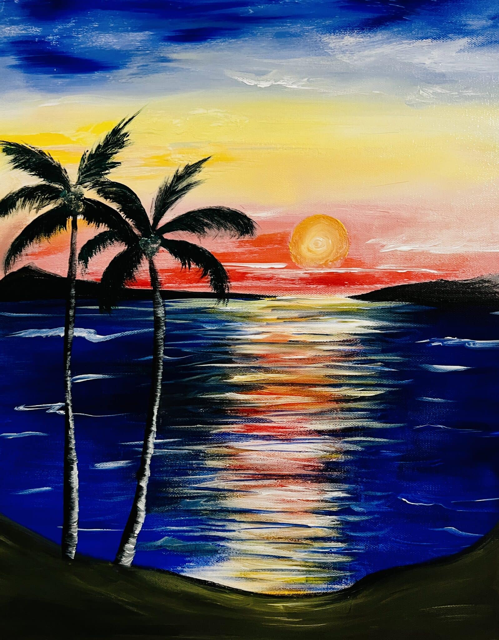 Beach Sunset Painting
