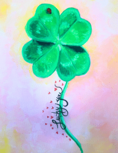 Image of painting called Lucky You Paint and Sip