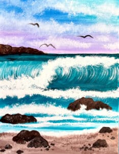 Image of painting called SD Coast Paint Night with Erin