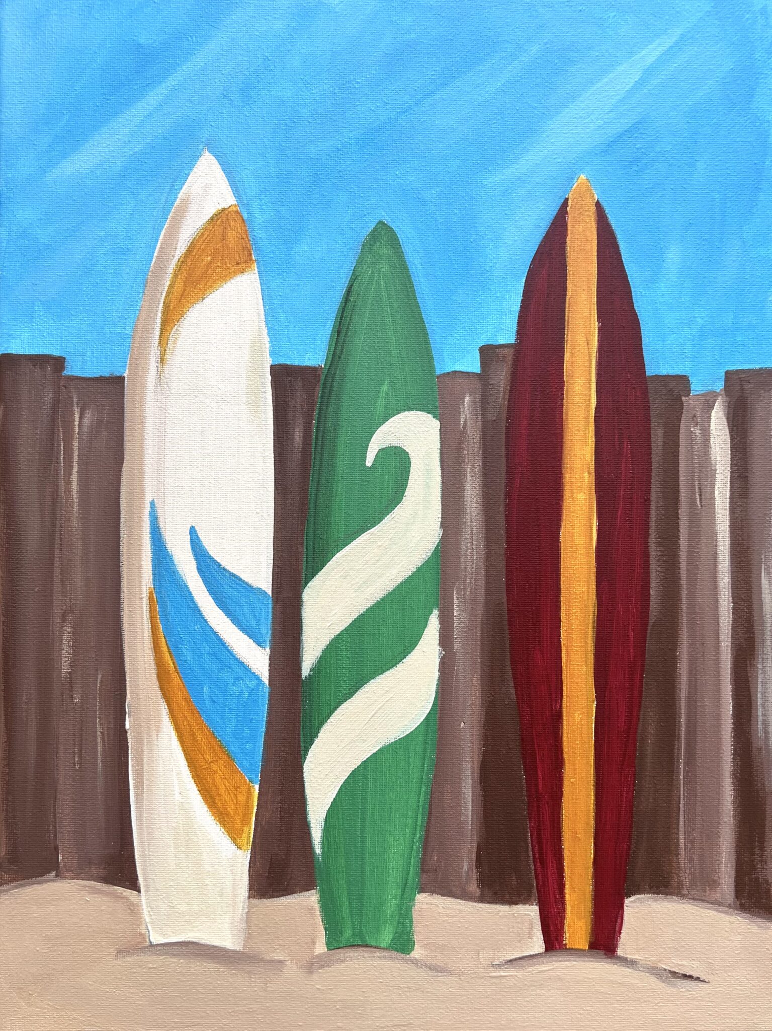 Surfboard Row - Paint and Sip