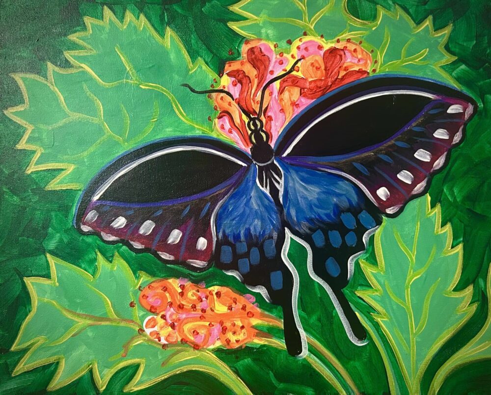 Swallowtail Butterfly Paint and Sip in Tucson