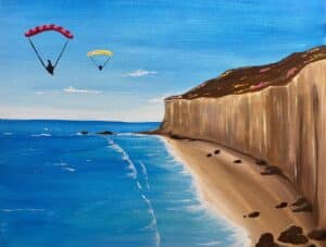 Image of painting called Fun at Torrey Pines Paint and Sip