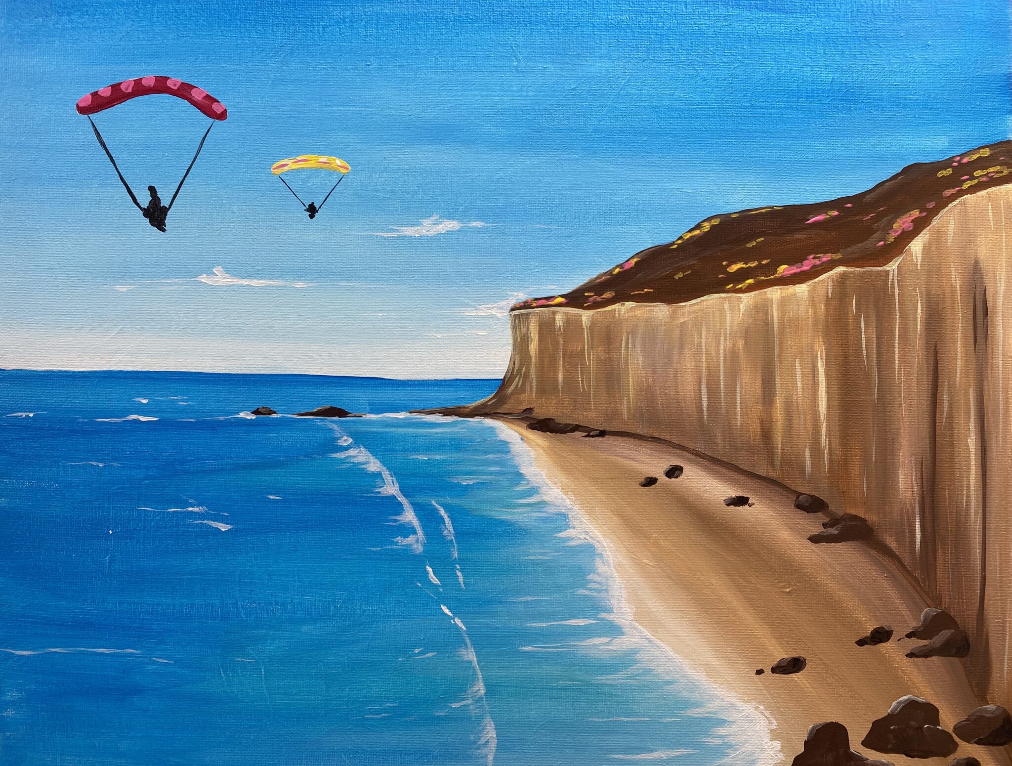 Fun at Torrey Pines Paint and Sip