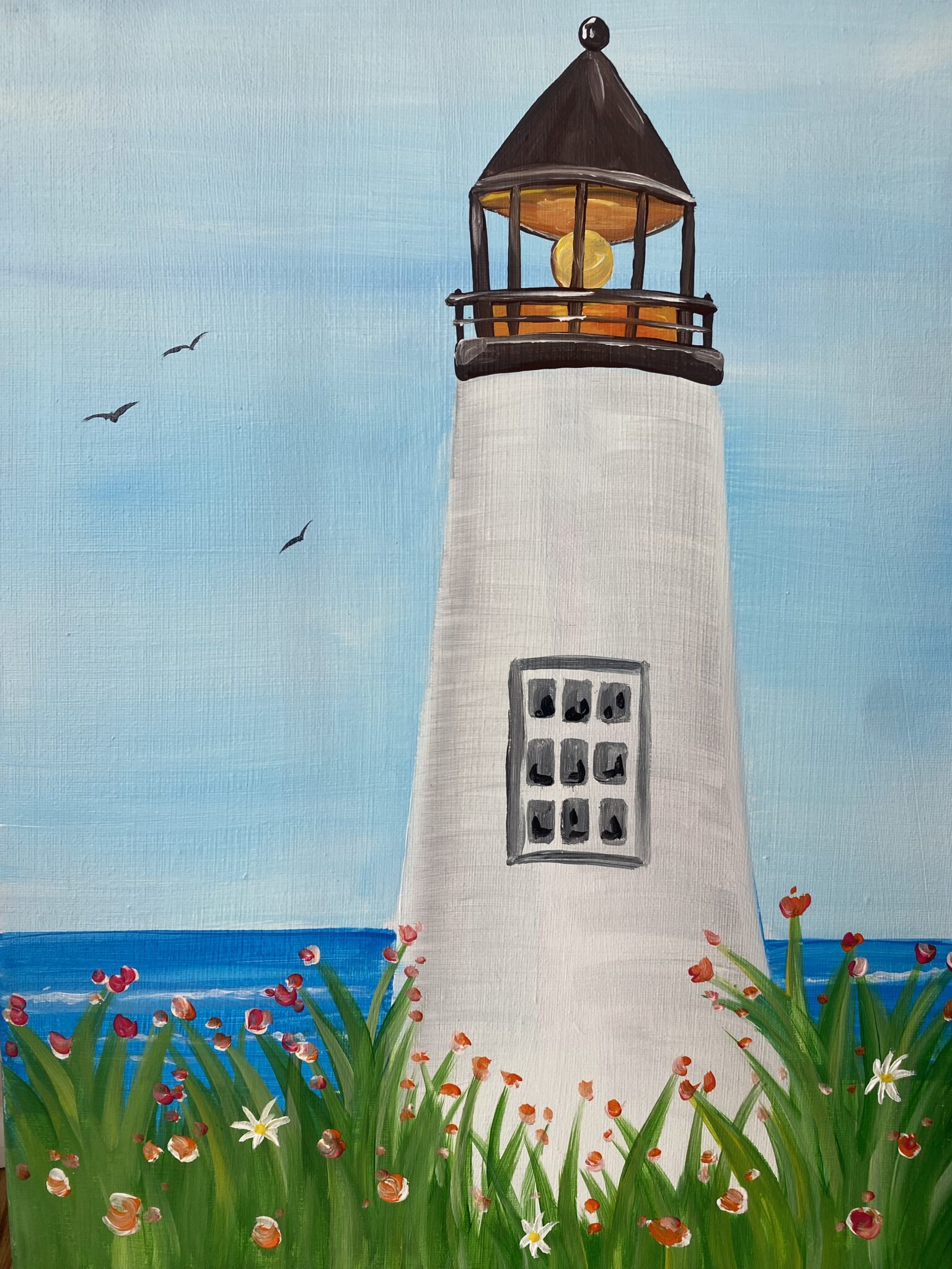 lighthouse views paint and wine