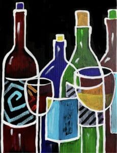 Image of painting called Wine and Paint night at Ranch 45 with Erin