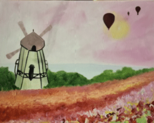 Windmill Way paint and sip painting event. Best things to do in Sacramento, Painting and Vino!