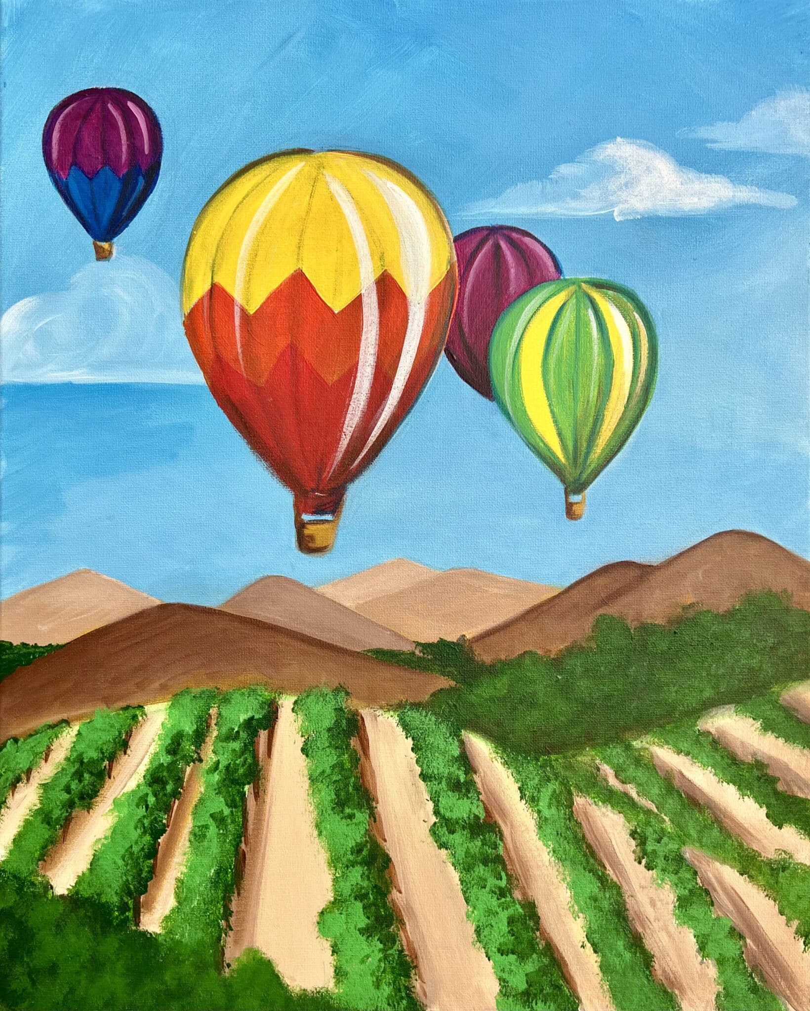 Balloons over the Vineyards - Paint and Sip Event