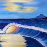 sunset wave paint and sip