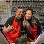 People painting at Blending Lab