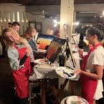 People painting at The Lincoln