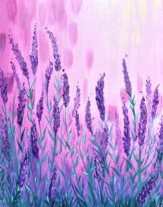 Lavender Dreams - Sip and Paint - Solana Beach