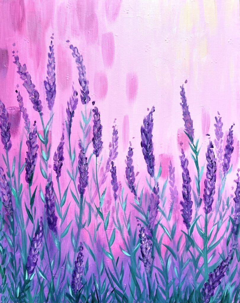Lavender Dreams - Sip and Paint - Solana Beach