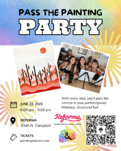 Pass The Painting – A Paint and Sip Party