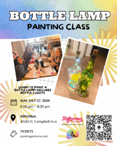Bottle Lamp Paint and Sip Party at Reforma