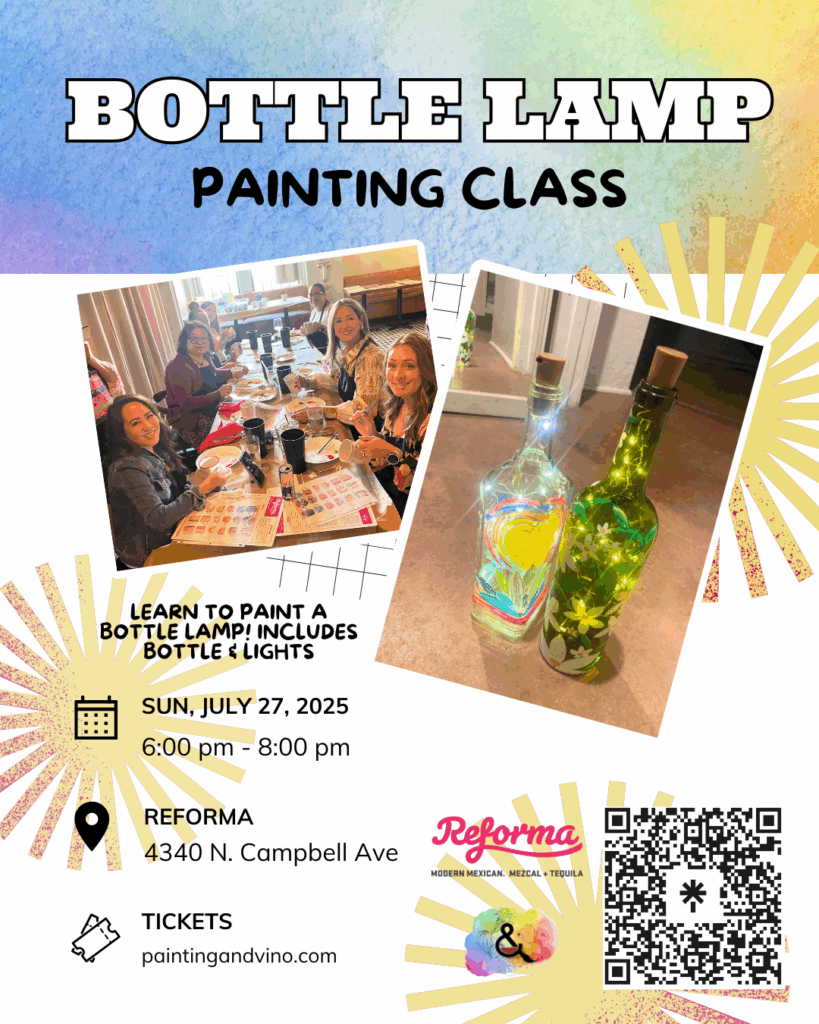 Immerse yourself in a world of creativity and fun at our paint and sip class. Whether you're on a date, with family or friends, or even as a couple, this indoor activity promises to be memorable. Let your artistic side shine as you paint away the stress of the day in a relaxed and social setting. Join us for a creative experience like no other!