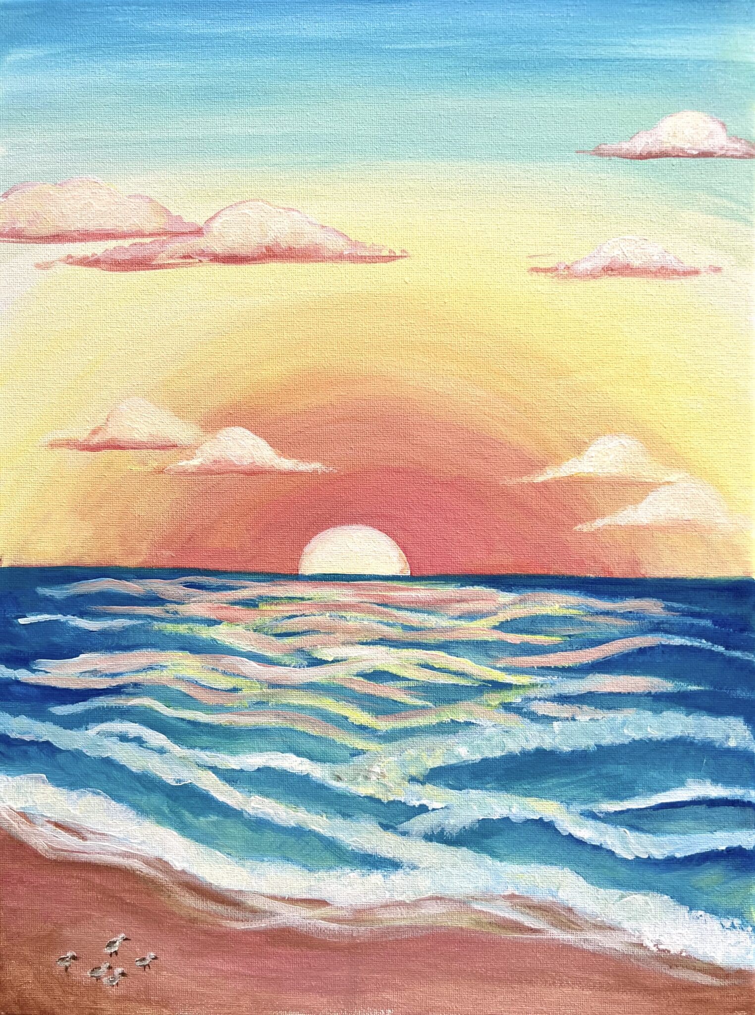 Sandpiper Sunset –  Paint and Sip – San Diego