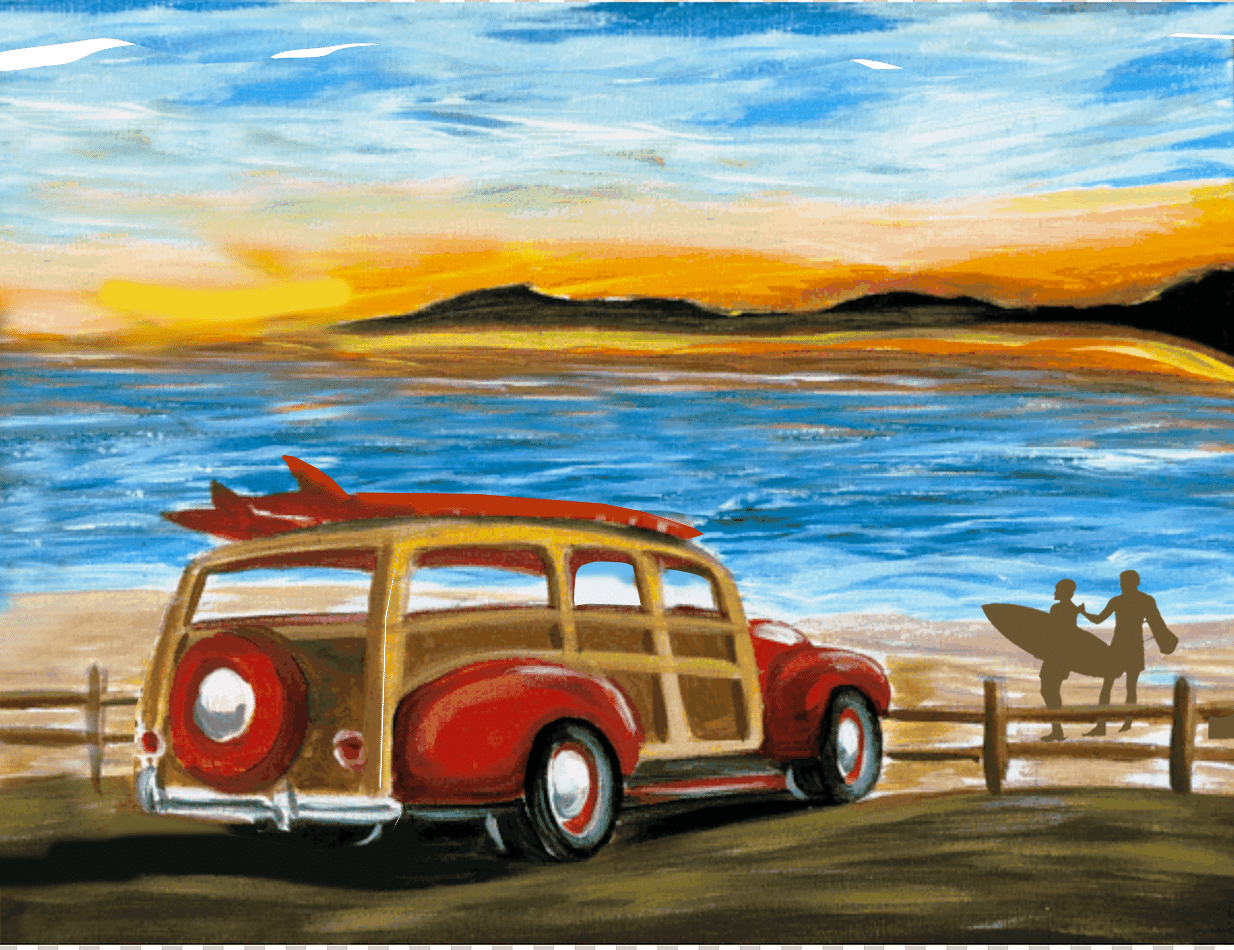Surfin Woody painting party