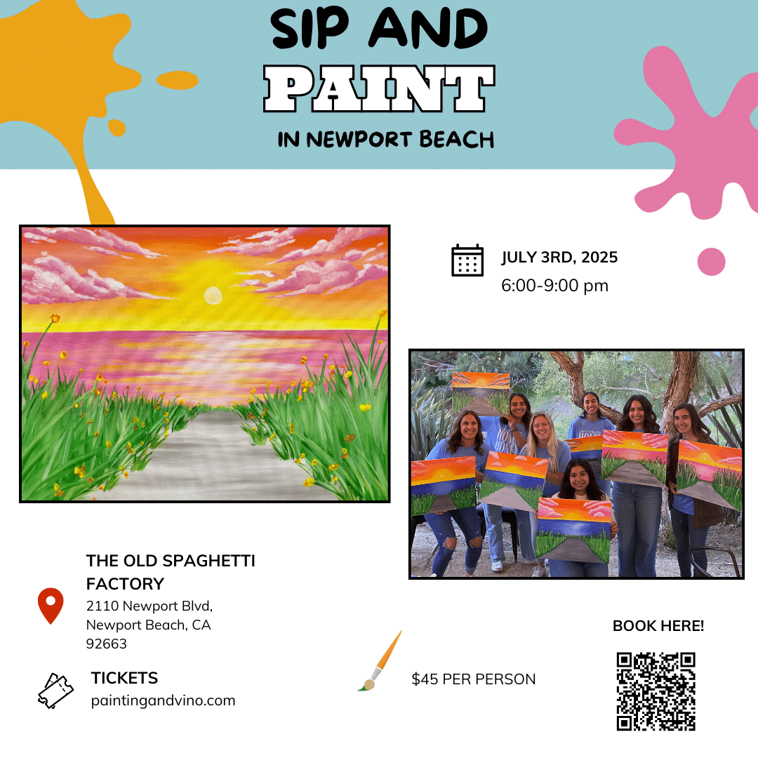 Flowers at Sunset paint and sip