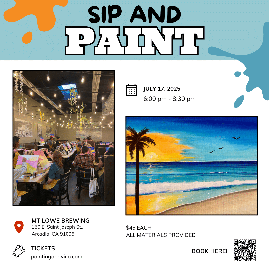 mt lowe 7:17 paint and sip