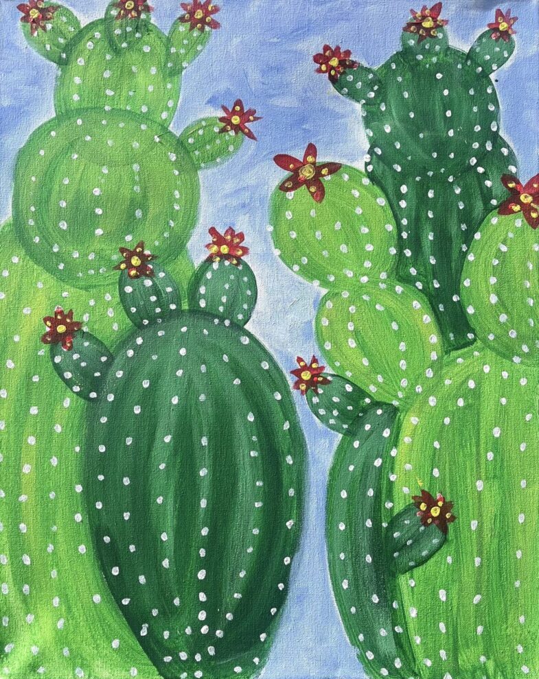 Prickly Pear Paint and Sip at OV Pizza & Pints