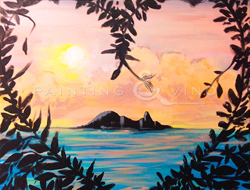 PAINT AND SIP – LOVE ISLAND –  THE LANDING SFO