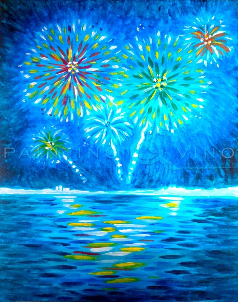 ocean fireworks