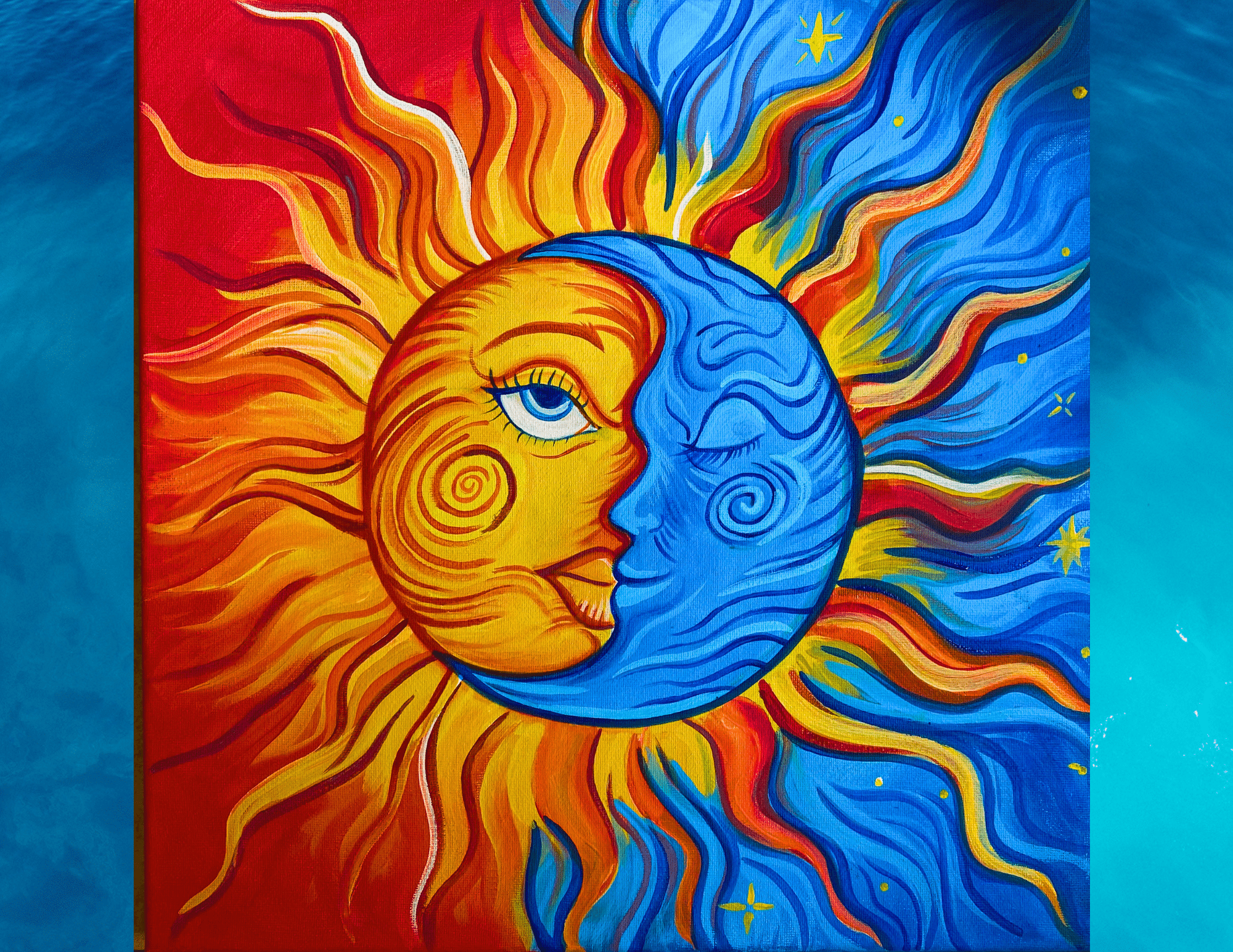 Sunny Moon – Summer Nights Paint and Sip