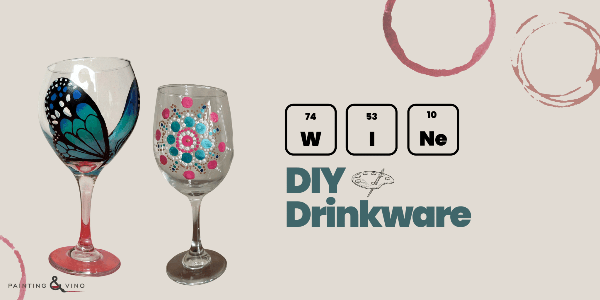 Glass Painting Events are Here! Paint It. Sip It. Use It!