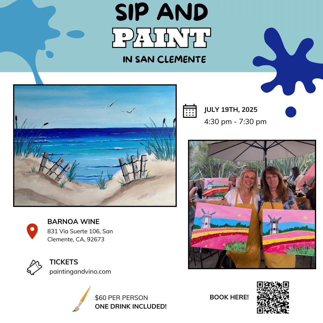 Sandy Path Paint and Sip- drink included