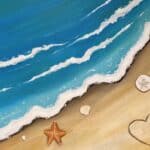 beach shore finds paint and sip