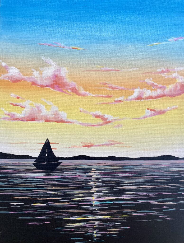 sailing away paint and sip