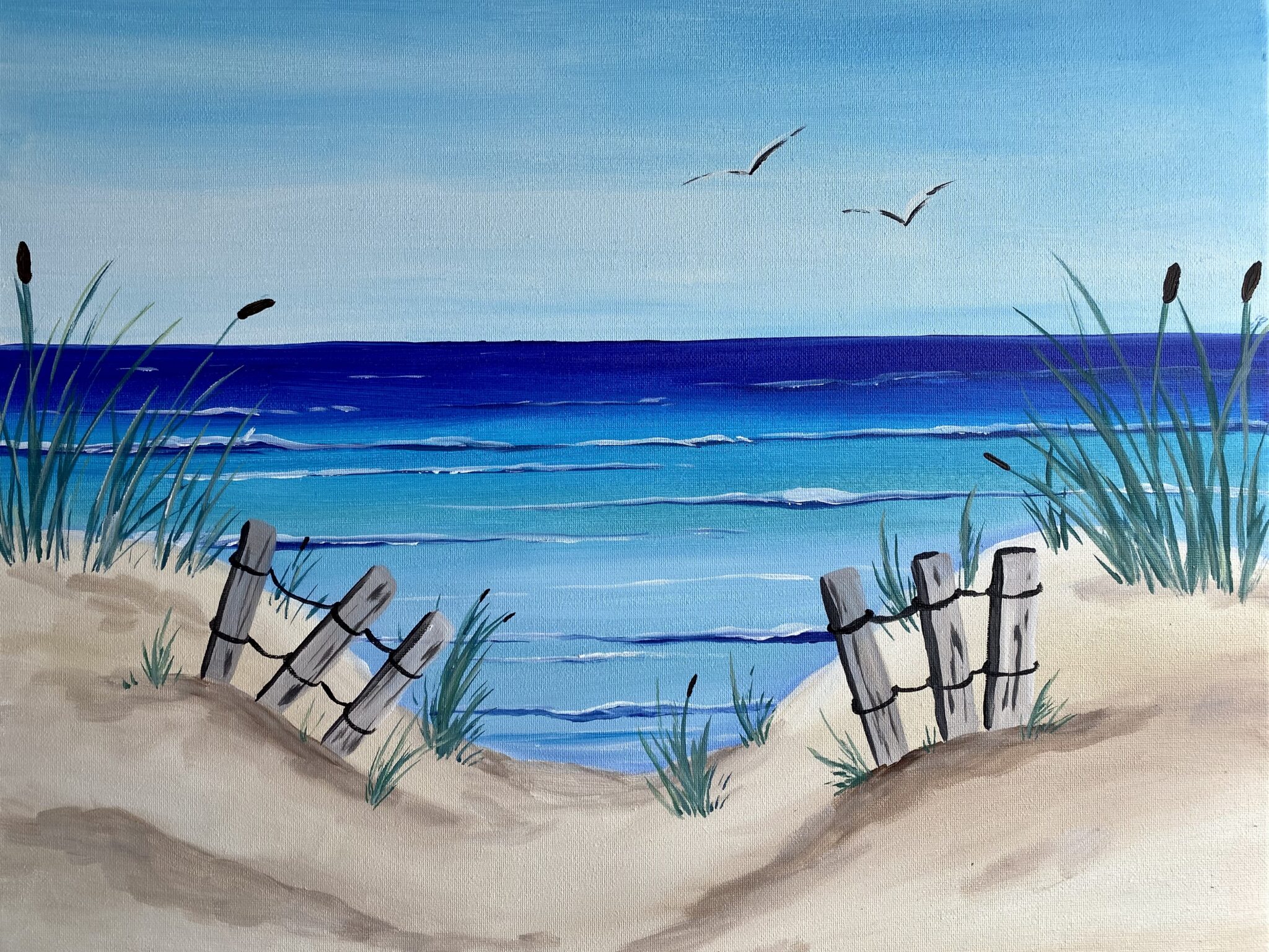 sandy path paint and sip