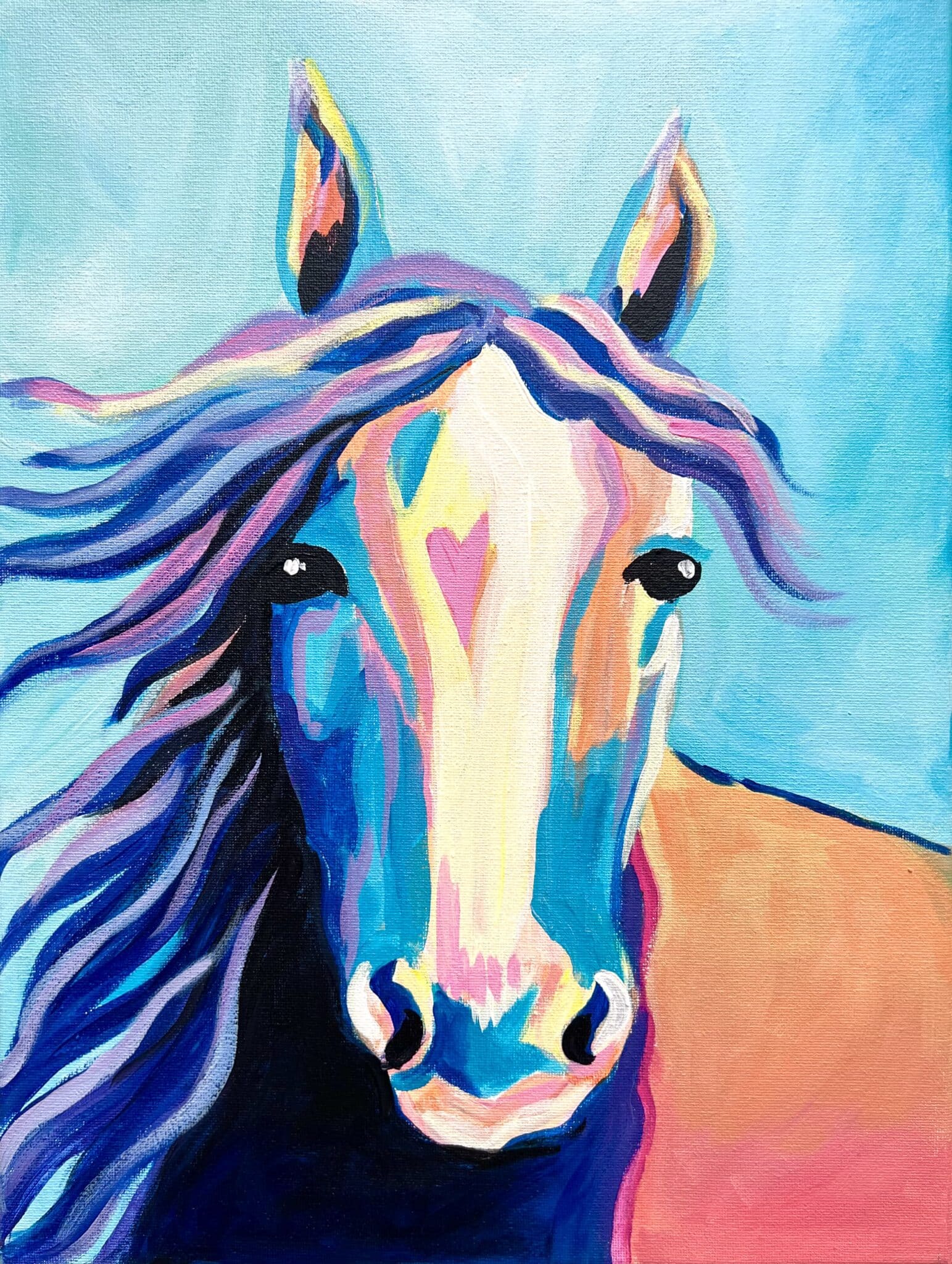 Colorful Horse - Paint and Sip