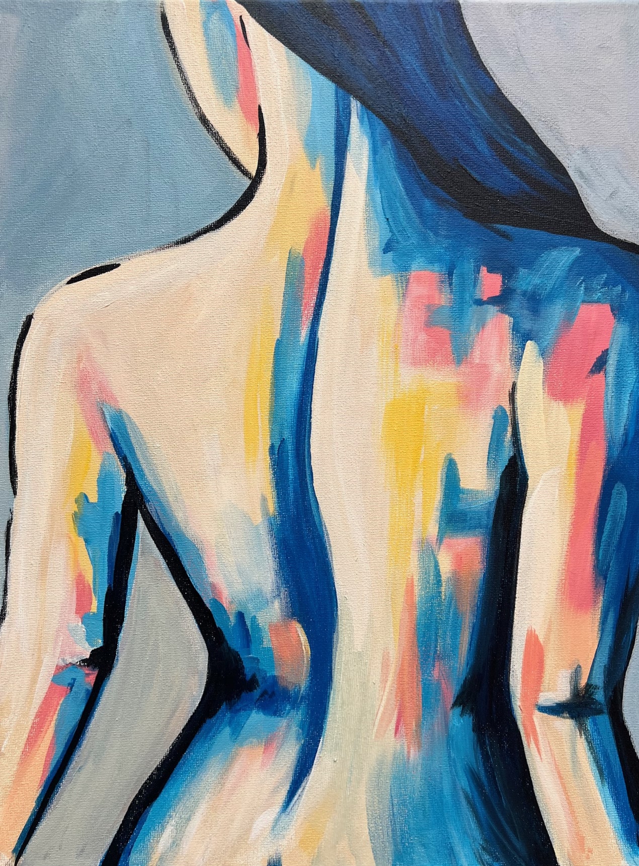 colorful nude abstract