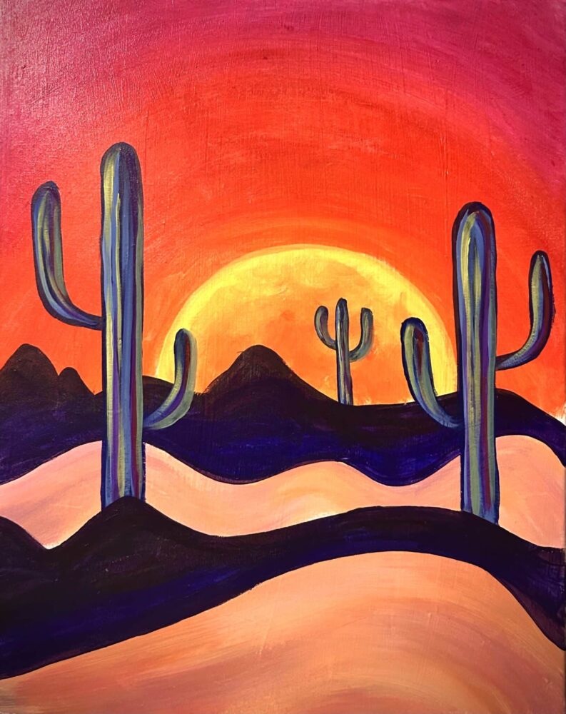 Desert Days Paint and Pints at Button Brew House
