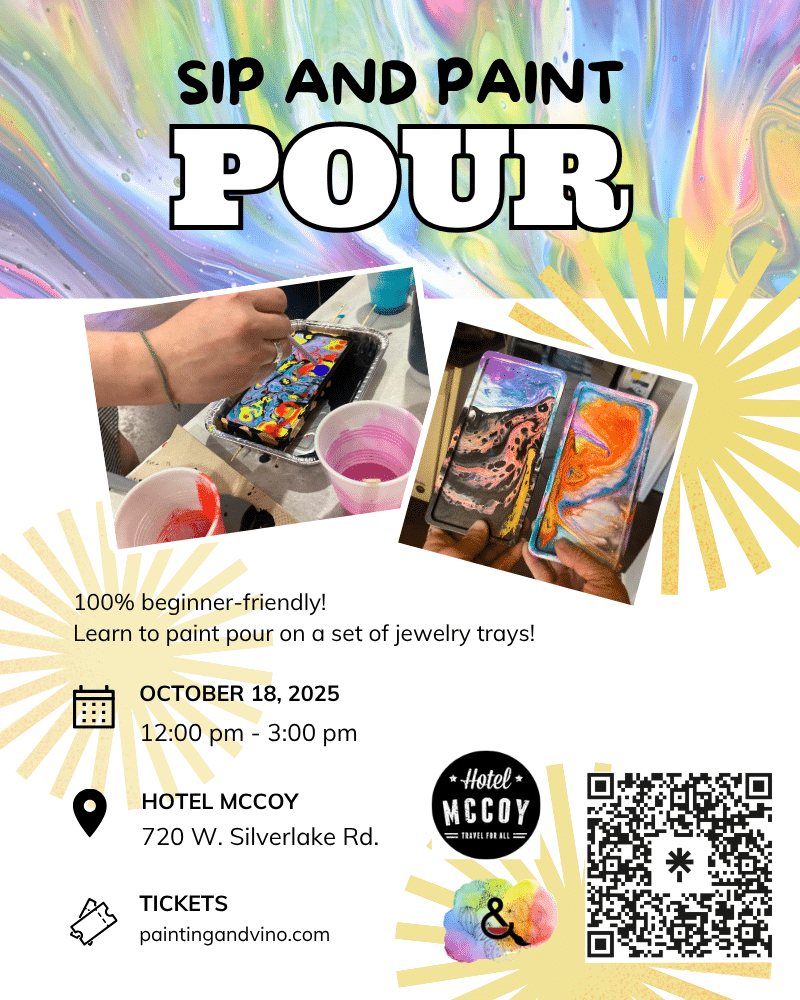 Immerse yourself in a world of creativity and fun at our paint and sip class. Whether you're on a date, with family or friends, or even as a couple, this indoor activity promises to be memorable. Let your artistic side shine as you paint away the stress of the day in a relaxed and social setting. Join us for a creative wine and paint experience like no other!