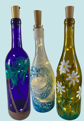 Paint a Wine Bottle - Paint and Sip - San Diego