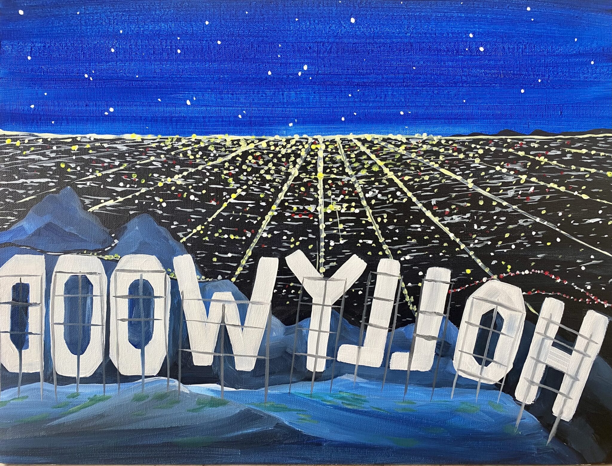 Hollywood Sign Paint and Sip